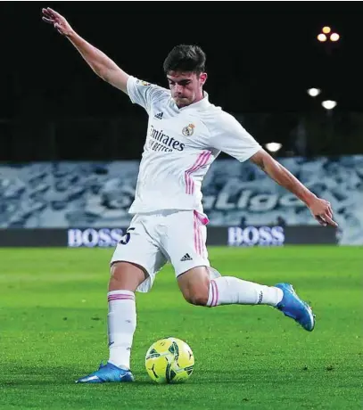  ?? REALMADRID.COM ?? El canterano Miguel Gutiérrez va a ser el titular en la banda izquierda contra el Granada