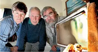  ?? PHOTO: JOHN BISSET/STUFF ?? South Canterbury Regional Air Plan Liaison Committee chairman Mark Rogers, left, and committee members Doug Cleveland, centre, and Tom O’Connor are focusing on keeping some older-style burners in homes.