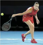  ?? /Reuters ?? Epic: Aryna Sabalenka in action during her quarterfin­al match against Czech Republic's Barbora Krejcikova.