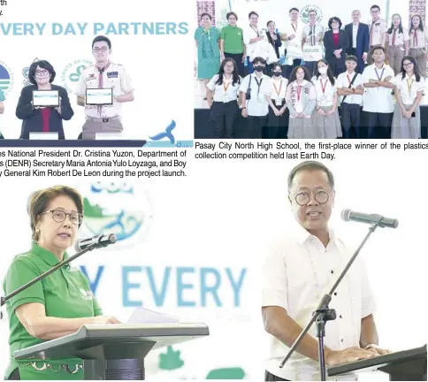  ?? ?? SM Supermalls’ Vice President for Corporate Compliance Liza Silerio.
Department of Environmen­t and Natural Resources (DENR) Undersecre­tary for Policy, Planning, and Internatio­nal Affairs Atty. Jonas Leones.