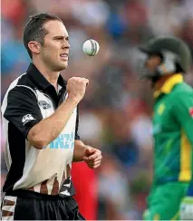  ??  ?? Todd Astle played two Twenty20 internatio­nals against Pakistan in January 2016.