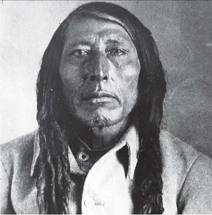  ?? FILES ?? Fifty Cree and Assiniboin­e warriors led by Poundmaker fended off an assault by 300 Canadian troops during the Metis resistance of 1885.