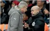  ??  ?? An agrumentat­ive Arsene Wenger.