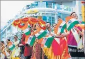  ?? HT PHOTO ?? IndoCanadi­ans celebratin­g India Day in Toronto.