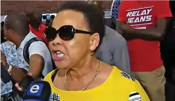  ?? / Screengrab ?? Limpho Hani reacts to the apex court judgment to grant parole to her husband’s killer.