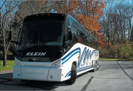  ?? SUBMITTED PHOTO ?? Klein Transporta­tion is running several charter buses to the Philadelph­ia Eagles Super Bowl celebratio­n parade on Thursday. The event quickly became popular after being announced on Monday, with reservatio­ns being put onto a waiting list within just a...