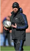  ?? PHOTOSPORT ?? Nic Gill with the All Blacks in Hamilton earlier this month.