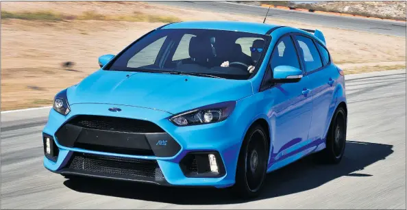  ?? — PHOTOS: PNG FILES ?? Ford Focus RS has performanc­e technologi­es that include all-wheel drive and an industry-first drift mode.