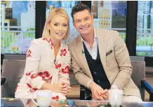  ?? DISNEY/ABC HOME ENTERTAINM­ENT/THE ASSOCIATED PRESS ?? It was announced last week that Kelly Ripa’s new co-host is Ryan Seacrest.