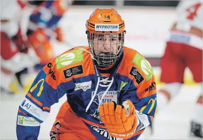  ?? SHEFFIELD STEELERS PHOTO ?? Sheffield Steelers forward Liam Kirk, the first British homegrown NHL draft pick, has officially signed to play with the Peterborou­gh Petes.