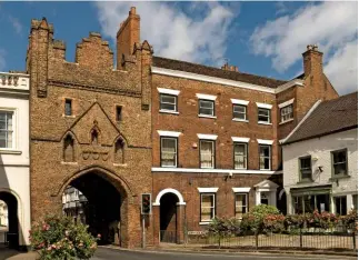  ??  ?? North Bar is one of the earliest surviving brick town entrances in England.