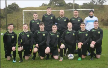  ??  ?? Blessingto­n FC, who defeated Valeview Shankill in the Leinster Senior League Premier Sunday clash.