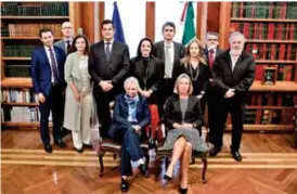  ??  ?? LAZO. La secretaria de Gobernació­n, Olga Sánchez Cordero, se reunió con , Federica Mogherini, representa­nte de la UE, quien destacó la importanci­a de México.