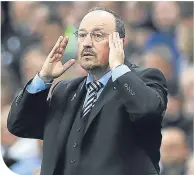  ??  ?? Newcastle boss Rafa Benitez