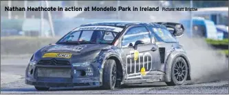  ?? Picture: Matt Bristow ?? Nathan Heathcote in action at Mondello Park in Ireland