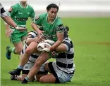  ?? PHOTO: DAVID UNWIN/STUFF ?? At a glance Janna Vaughan is one of a host of internatio­nals lining up for the Manawatu¯ women’s sevens squad.