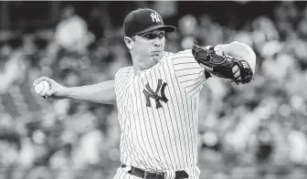  ?? Frank Franklin II / Associated Press ?? New York reliever Chad Green is the likely choice should an opener be used. Green, a 28-year-old righthande­r, has served as an opener 12 times this season, with the Yankees winning 10 of those.