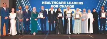  ?? ?? Amana Healthcare won two Gold Initiative Certificat­es from Arab Hospitals Federation’s Arab Healthcare Climate Change Challenge Champion at a ceremony held in Cairo on January 11.