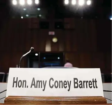  ?? Foto: AFP ?? Die Demokraten können die Berufung von Barrett ans Oberste Gericht nicht aus eigener Kraft verhindern. Deshalb rufen sie die Wähler auf, Druck auf die republikan­ischen Senatoren auszuüben.