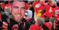  ?? KYLE RIVAS / GETTY ?? Travis Kelce gets a lot of love – and now a lot of money – in Kansas City.