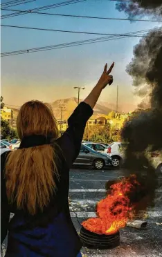  ?? Foto: dpa ?? Die Proteste gegen das iranische Regime dauern an.