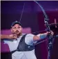  ?? World Archery) ?? En Allemagne, le Niçois a été battu dès son premier match.(photo