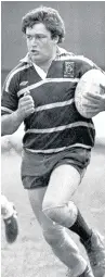  ??  ?? Peter Francis in action for Maesteg RFC circa 1986