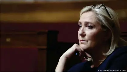  ??  ?? The far-right party of Marine Le Pen also did worse than expected