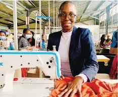  ??  ?? LELLY Mntungwa, owner of a clothing factory, said skills developmen­t programmes helped rural communitie­s to become income generators.