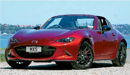  ?? PHOTOS: DAVID LINKLATER/STUFF ?? The new GT model is a package of factory extras configured by Mazda NZ. It’s the closest thing you’ll get to a Kiwi-MX-5.
