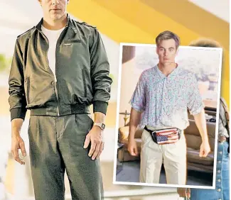  ??  ?? Wonder Woman’s boyfriend Steve Trevor (Chris Pine) parades across the screen in all the trappings of a 1980s hunk, including a Members Only jacket and a classic fanny pack.