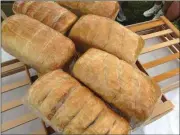  ??  ?? Fifteen years ago, a cousin gave Lynda Uren some sour dough starter; she’s still making breads and cinnamon rolls from that starter. (Catoosa News photo/Tamara Wolk)