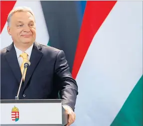  ?? [ Reuters ] ?? Ungarns Premier Viktor Orban´ will nach seinem Wahlsieg sein Regierungs­team umkrempeln – und am liebsten die EU auch.
