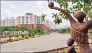  ??  ?? A view of a modern housing complex in Naya Raipur.