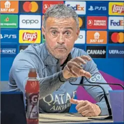  ?? ?? Luis Enrique, en rueda de prensa.