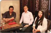  ??  ?? Pakistan’s celebrated chef Gulzar Hussain visits Pistachio’s Restaurant.