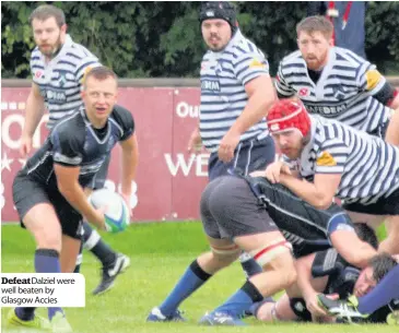  ??  ?? Defeat Dalziel were well beaten by Glasgow Accies