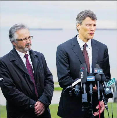  ?? — PNG FILES ?? Vancouver city council will consider a motion from Coun. Geoff Meggs, left, asking for data on the short-term rental industry’s impact — such as that of Airbnb — on the city and Mayor Gregor Robertson has promised his support.