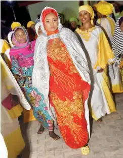  ??  ?? Shehu of Borno, Alhaji Abubakar Ibn Umar Garbai El-Amin El-Kanemi’s daughter was recently married off in a colourful Kanuri traditiona­l wedding ceremony.