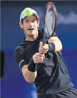  ?? Photograph: Getty ?? Andy Murray was in fine form in Dubai yesterday