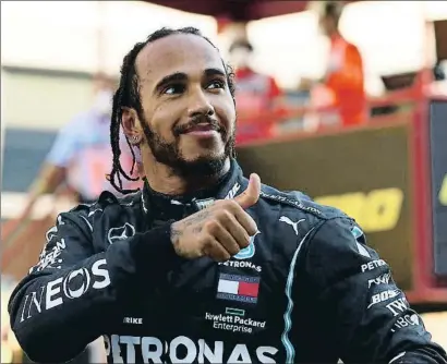  ?? BRYN LENNON / AP ?? A punto de hacer historia En Rusia Hamilton puede igualar el récord de victorias del Káiser