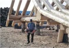  ??  ?? Pioneer Log Homes is the largest builder of handcrafte­d log homes in the world. Each log home is prebuilt at Pioneer’s facility in Williams Lake, then disassembl­ed and shipped around the world to its final destinatio­n.
