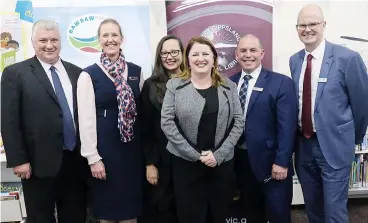  ??  ?? At the announceme­nt for an upgrade to Drouin Library are (from left) West Gippsland Regional Library Corporatio­n board member Keith Cook, West Gippsland Regional Library Corporatio­n chief executive Leanne Williams, Member for Eastern Victoria Harriet...