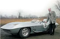  ?? GM ARCHIVES ?? GM design chief Harley Earl with a 1959 Stingray.