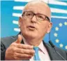  ?? FOTO: AFP ?? Vizepräsid­ent der EU-Kommission Frans Timmermans.