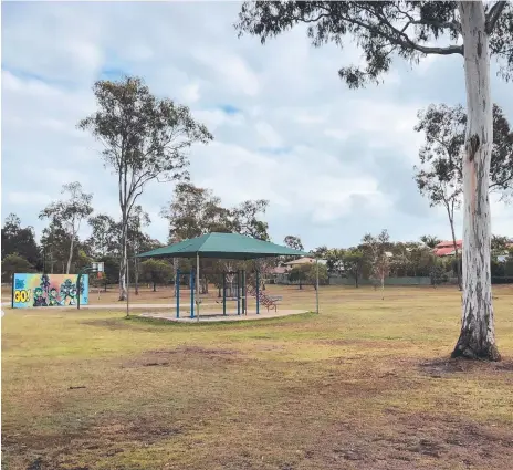  ?? Picture: AMANDA ROBBEMOND ?? Abbott Park in Parkwood has a fun mural for the kids to pose alongside.