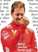  ?? AFP ?? Vettel machte Boden gut