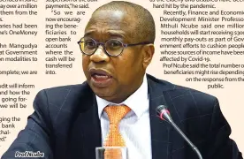  ??  ?? Prof Ncube