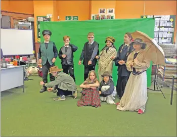  ??  ?? Castlehill pupils film Picture Us.