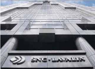  ?? RYAN REMIORZ/THE CANADIAN PRESS FILES ?? Montreal-based SNC-Lavalin’s acquisitio­n of WS Atkins PLC will increase SNC-Lavalin’s size by raising annual revenues to $12.1 billion and growing staff numbers to 53,000.
